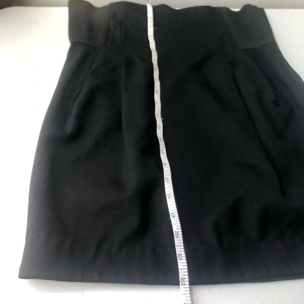 Elizabeth & James Wool Black High Waisted Pencil Skirt Size 6
